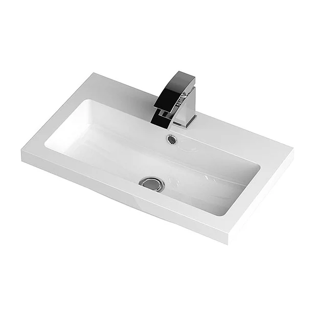 Hudson Reed 600 X 355mm Full Depth Polymarble Basin 1TH 3 Hudson Reed 600 X 355mm Full Depth Polymarble Basin 1TH