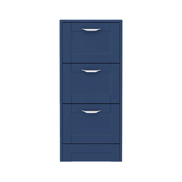Keswick Blue 350mm Traditional 3 Drawer Storage Unit 5 Keswick Blue 350mm Traditional 3 Drawer Storage Unit - Image 3