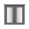 Heritage Caversham Double Door Mirror Wall Cabinet - Graphite 1 Heritage Caversham Double Door Mirror Wall Cabinet - Graphite -Bathroom Furniture kgrdmwu