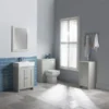 Tavistock Lansdown 570mm Wooden Framed Mirror - Pebble Grey -Bathroom Furniture lan400fc.pg d1nn
