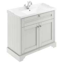 Old London 1000mm 2-Door Cabinet & Basin - Timeless Sand
