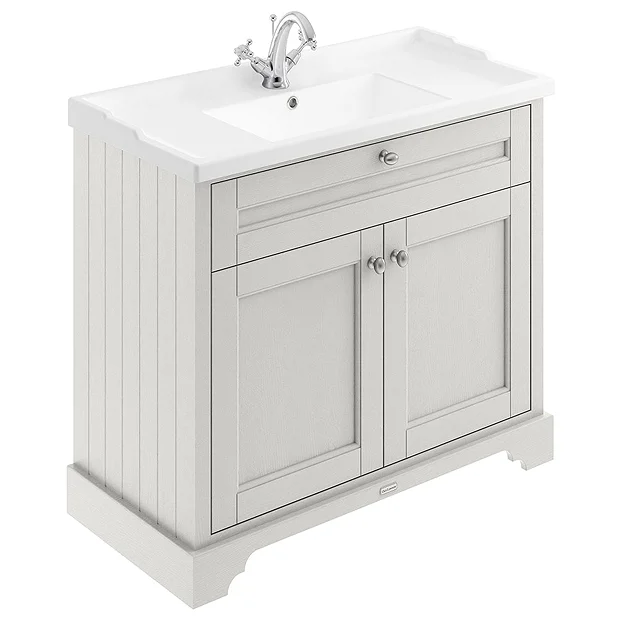 Old London 1000mm 2-Door Cabinet & Basin - Timeless Sand 3 Old London 1000mm 2-Door Cabinet & Basin - Timeless Sand