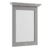 Old London 600mm Flat Mirror - Storm Grey