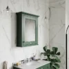 Old London 600mm Mirror Cabinet - Hunter Green 2 Old London 600mm Mirror Cabinet - Hunter Green -Bathroom Furniture lon814 d1