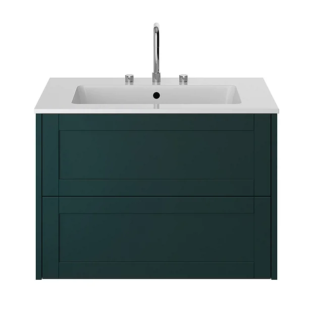 Heritage Lynton Classic Green 800mm Wall Hung Vanity Unit 3 Heritage Lynton Classic Green 800mm Wall Hung Vanity Unit