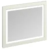 Burlington Framed 90 Mirror With LED Illumination - Sand 1 Burlington Framed 90 Mirror With LED Illumination - Sand -Bathroom Furniture m9ms l