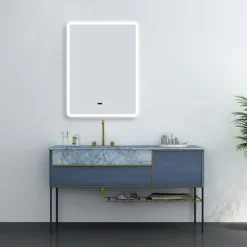 Toreno 600 X 800mm LED Bluetooth Mirror Incl. Shaver Socket + Anti-Fog -Bathroom Furniture mir010n d3