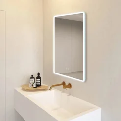 Toreno 800 X 600mm LED Illuminated Bluetooth Mirror Inc. Touch Sensor + Anti-Fog -Bathroom Furniture mir012 d4