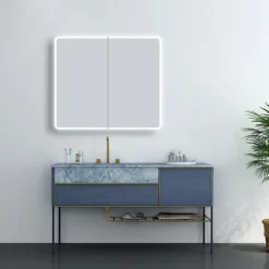Toreno 700 X 800mm LED Illuminated 2-Door Mirror Cabinet With Motion Sensor, Shaving Socket & Anti-Fog 12 Toreno 700 X 800mm LED Illuminated 2-Door Mirror Cabinet With Motion Sensor, Shaving Socket & Anti-Fog -Bathroom Furniture mir402 d3