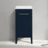 Montrose Indigo Blue Laundry Unit With Brushed Brass Handle