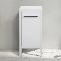 Montrose White Laundry Unit With Matt Black Handle