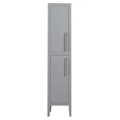 Montrose Dove Grey Tall Storage Unit With Brushed Brass Handles 7 Montrose Dove Grey Tall Storage Unit With Brushed Brass Handles -Bathroom Furniture mtumgbb d1