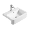 Hudson Reed 570mm 1TH Rectangular Semi-Recessed Basin 2 Hudson Reed 570mm 1TH Rectangular Semi-Recessed Basin -Bathroom Furniture nbv171 d1