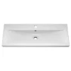 Nova 1000mm Mid-Edge Basin High Gloss White Vanity Unit