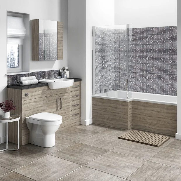 Hudson Reed 500x355mm Driftwood Full Depth WC Unit 3 Hudson Reed 500x355mm Driftwood Full Depth WC Unit