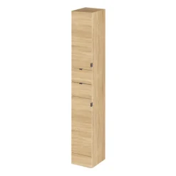 Hudson Reed 300x355mm Tall Natural Oak Full Depth Tower Unit