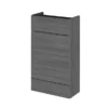 Hudson Reed 500x255mm Grey Avola Compact WC Unit 1 Hudson Reed 500x255mm Grey Avola Compact WC Unit -Bathroom Furniture off545 n