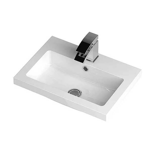 Hudson Reed 500 X 355mm Full Depth Polymarble Basin 1TH 3 Hudson Reed 500 X 355mm Full Depth Polymarble Basin 1TH