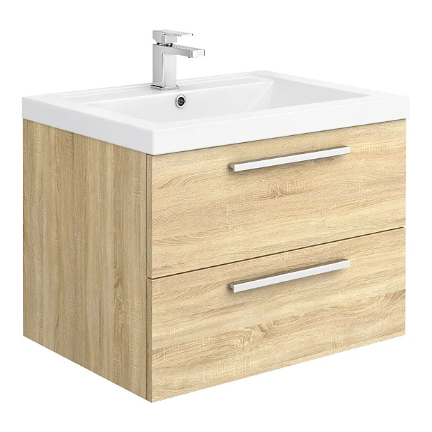 Hudson Reed 720mm Natural Oak Modular Basin Vanity Unit 4 Hudson Reed 720mm Natural Oak Modular Basin Vanity Unit - Image 2