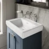 Burlington Riviera Matt Blue 650mm Vanity Unit With Square Basin 2 Burlington Riviera Matt Blue 650mm Vanity Unit With Square Basin -Bathroom Furniture rivierablue3
