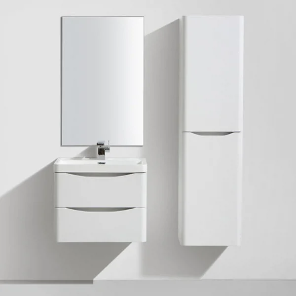 Monza White Ash 600mm Wide Wall Mounted Vanity Unit 6 Monza White Ash 600mm Wide Wall Mounted Vanity Unit - Image 4
