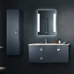 Hudson Reed Sarenna 350mm Wall Hung Tall Unit - Mineral Blue