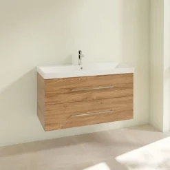 Villeroy & Boch Villeroy And Boch Avento Oak Kansas 1000mm Wall Hung 2-Drawer Vanity Unit 10 Villeroy & Boch Villeroy And Boch Avento Oak Kansas 1000mm Wall Hung 2-Drawer Vanity Unit -Bathroom Furniture save03rh01 d1