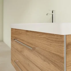 Villeroy & Boch Villeroy And Boch Avento Oak Kansas 1000mm Wall Hung 2-Drawer Vanity Unit