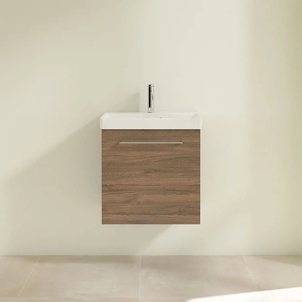 Villeroy & Boch Villeroy And Boch Avento Arizona Oak 550mm Wall Hung 1-Door Vanity Unit 6 Villeroy & Boch Villeroy And Boch Avento Arizona Oak 550mm Wall Hung 1-Door Vanity Unit - Image 4