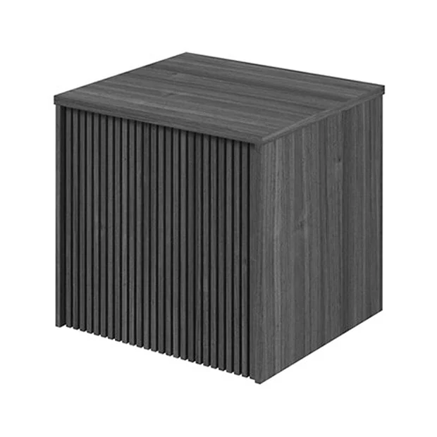 Crosswater Limit 500mm Steelwood Wall-Hung Slatted Vanity Unit With Worktop 4 Crosswater Limit 500mm Steelwood Wall-Hung Slatted Vanity Unit With Worktop - Image 2