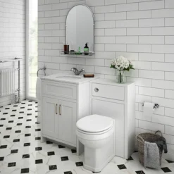 Chatsworth Traditional 700 X 490mm Arched Mirror With Glass Shelf - Chrome 7 Chatsworth Traditional 700 X 490mm Arched Mirror With Glass Shelf - Chrome -Bathroom Furniture tmcs02 d1