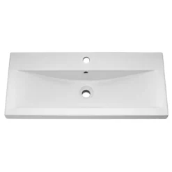 Hudson Reed Urban Satin Blue 800mm Floor Standing 2-Door/Drawer Vanity Unit