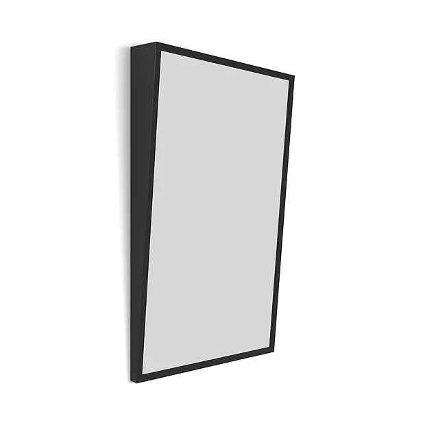 Venice Matt Black 500 X 800mm Angled Mirror 4 Venice Matt Black 500 X 800mm Angled Mirror - Image 2