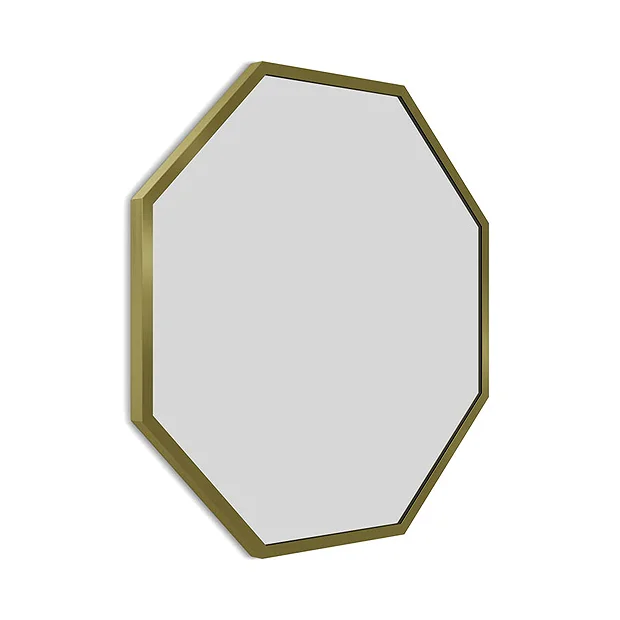 Arezzo Brushed Brass 600mm Octagon Mirror 4 Arezzo Brushed Brass 600mm Octagon Mirror - Image 2