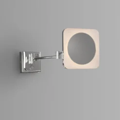 Venice Chrome Square 3x Magnifying LED Cosmetic Mirror 8 Venice Chrome Square 3x Magnifying LED Cosmetic Mirror -Bathroom Furniture vncmsqu d1