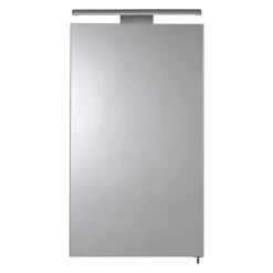Croydex Jefferson Hang N Lock Single Door Illuminated Mirror Cabinet With Shaver Socket 700 X 400mm -Bathroom Furniture wc147769e d1n