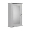 Croydex Malton Wooden Single Door White Bathroom Mirror Cabinet With FlexiFix 2 Croydex Malton Wooden Single Door White Bathroom Mirror Cabinet With FlexiFix -Bathroom Furniture wc280122 l