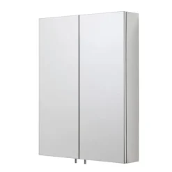 Croydex Anton Double Door Stainless Steel Mirrored Bathroom Cabinet -Bathroom Furniture wc756105ai1