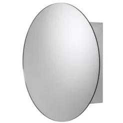 Croydex Severn Circular Door Mirror Cabinet - Stainless Steel 13 Croydex Severn Circular Door Mirror Cabinet - Stainless Steel -Bathroom Furniture wc836005ai3
