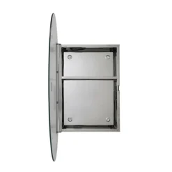 Croydex Tay Oval Mirrored Door Cabinet 9 Croydex Tay Oval Mirrored Door Cabinet -Bathroom Furniture wc870105 d2
