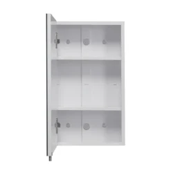 Croydex Dawley White Steel Single Door Mirror Cabinet With FlexiFix 9 Croydex Dawley White Steel Single Door Mirror Cabinet With FlexiFix -Bathroom Furniture wc930022 d1