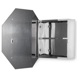 Croydex Favo Octagonal Mirrored Door Cabinet With Bevelled Edging 10 Croydex Favo Octagonal Mirrored Door Cabinet With Bevelled Edging -Bathroom Furniture wc970005 d2