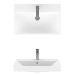 Crosswater Zion 60 Floor Standing Unit + Basin - Storm Grey Matt